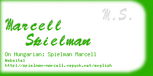 marcell spielman business card